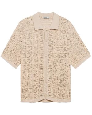Jonathan Simkhai Billy Crochet-Knit Shirt - Natural