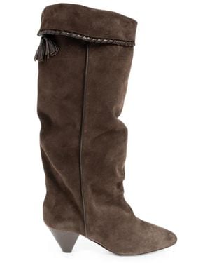 Isabel Marant Elita Tassel-Detail Boots - Brown