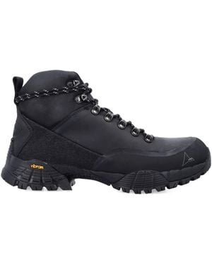 Roa Andreas Lace-Up Leather Boots - Black