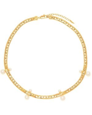 Missoma Floating Pearl Choker - Mettallic