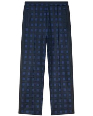 KENZO Weave Jacquard Trousers - Blue