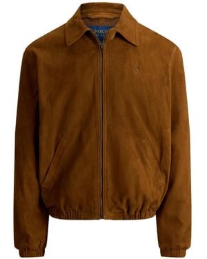 Polo Ralph Lauren Bayport Suede Jacket - Brown