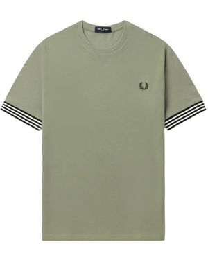 Fred Perry コットン Tシャツ - グリーン