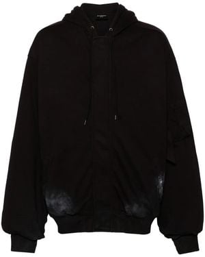 Balenciaga Piumino Con Stampa - Nero