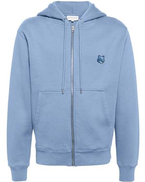 Maison Kitsuné Bold Fox Cotton Jacket - Blue