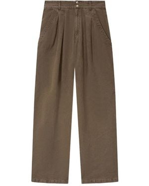 Isabel Marant Nadine Hose Mit Faltendetails - Braun