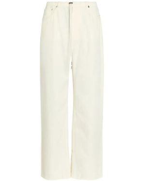 Rails Normandie Drawstring Straight-Leg Jeans - White