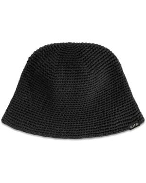 Arte' Crochet Bucket Hat - Black