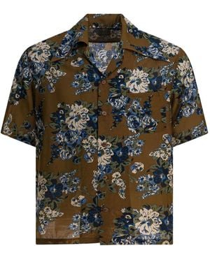 Kapital Floral-Print Shirt - Green