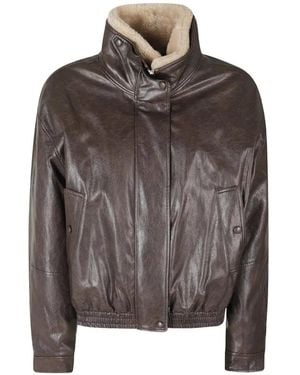 Low Classic Faux-Fur Jacket - Brown