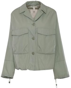 DUNO Buttoned Flap-Pocket Jacket - Green