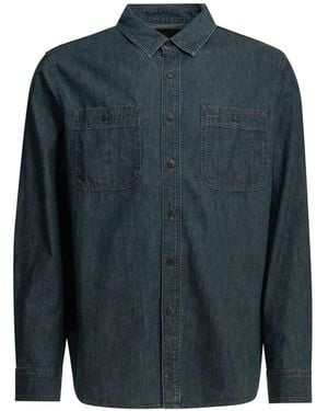 RRL Button-Up Denim Shirt - Blue
