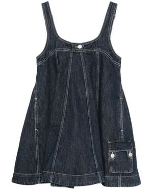 Damson Madder Vestido Immy A Paneles - Azul