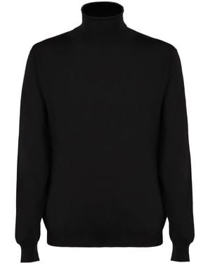 Kiton Klassischer Pullover - Schwarz