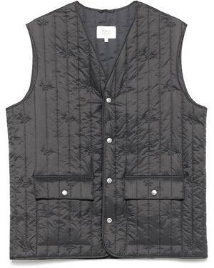 Maison Kitsuné Quilted Gilet - Grey