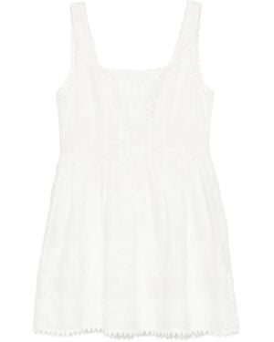 Waimari Serena Lace-Trim Mini Dress - White