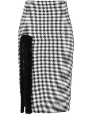 Viktor & Rolf Hollywood Dream Slit Midi Skirt - Grey