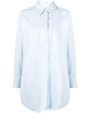 Chloé Renaissance Piqué-Weave Shirt - Blue