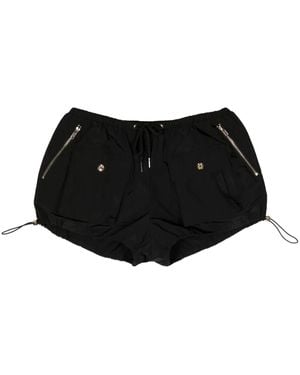 Cynthia Rowley Cargo-Pocket Bloomer Shorts - Black