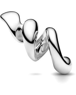 Maria Black Coil Stud Earrings - Metallizzato
