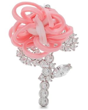 ShuShu/Tong Blumen-Ohrring Mit Gummiband - Pink