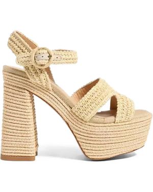 Castañer Adriana woven platform sandals - Neutro