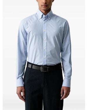 Hackett Hemd Mit Vichy-Karo - Blau