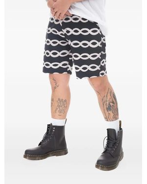 Stan Ray Chain-Link Print Shorts - Black