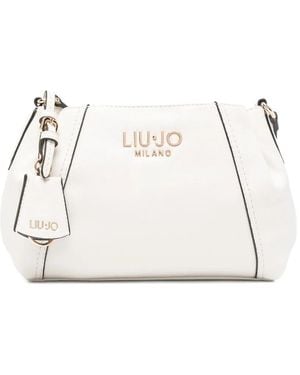 Liu Jo Medium Logo-Lettering Cross Body Bag - Natural