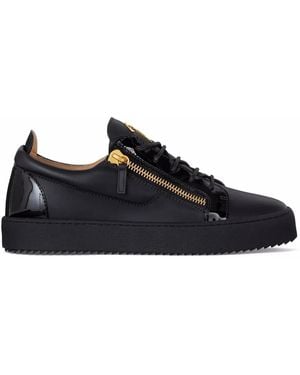 Giuseppe Zanotti May London Leather Trainer - Black
