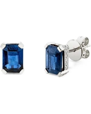 SHAY Sapphire And Diamond Stud Earrings - Blue