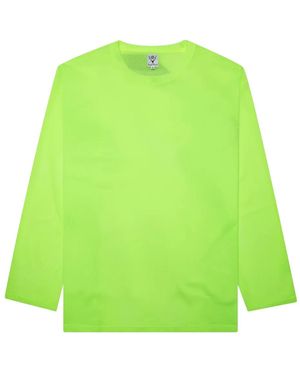South2 West8 Mesh Knit T-Shirt - Green