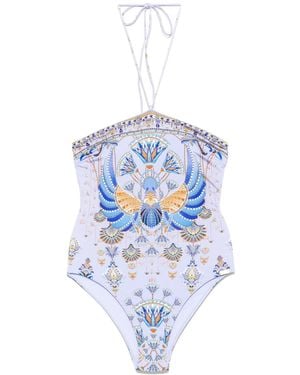 CAMILLA Costume Intero A Fascia - Blu