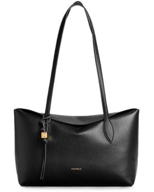 Coccinelle Sac Porté Épaule En Cuir - Black