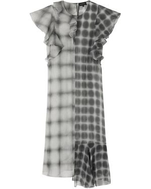 Lee Mathews Kleid mit geometrischem Print - Grau