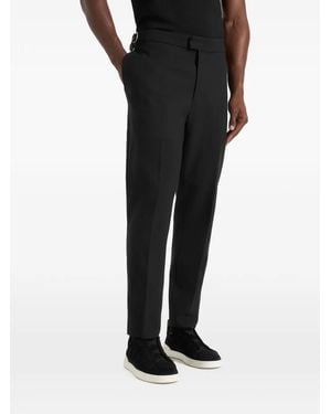 Manière De Voir Hubert Slim-Fit Tailored Trousers - Black