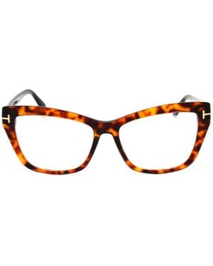 Tom Ford Cat-Eye Frame Glasses - Brown