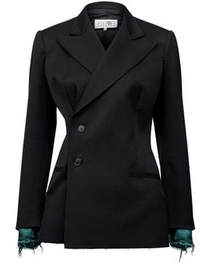 MM6 by Maison Margiela Blazer With Patch - Black