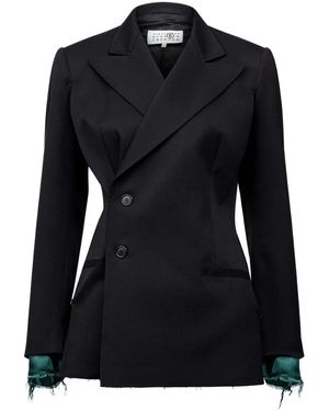 MM6 by Maison Margiela Blazer With Patch - Black