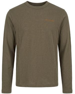 Daily Paper Logo-Embroidered Long-Sleeve T-Shirt - Green