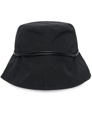 Y's Yohji Yamamoto Six-Panel Drawstring Cloche Hat - Black