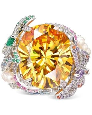 Anabela Chan Swallowtail Multi-Stone Ring - Metallic
