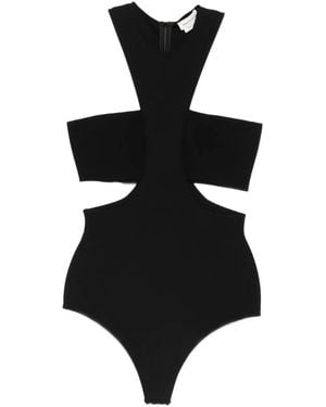 McQueen Oberteil Mit Cut-Outs - Schwarz