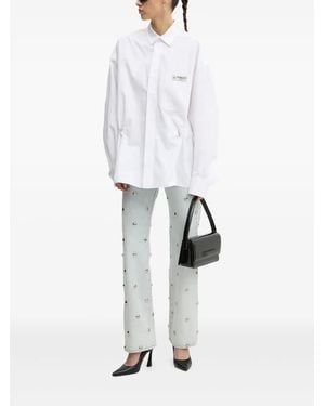 Fiorucci Stud-Embellished Jeans - White
