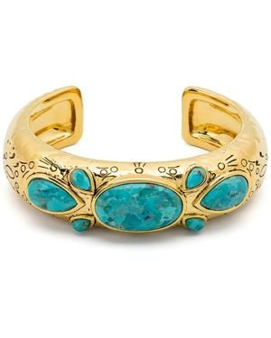 Aurelie Bidermann Brazalete con efecto forjado - Azul