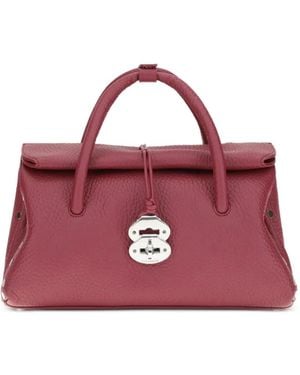 Zanellato Baby Dotta Centauro Leather Satchel - Purple