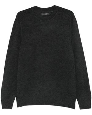 Marc O' Polo Waffle-Knit Wool Jumper - Black