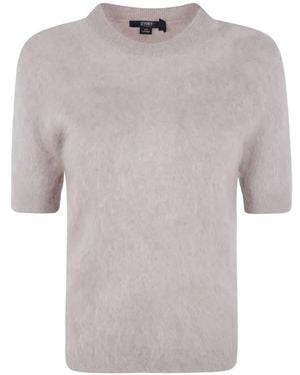 Seventy Short-Sleeve Cashmere Sweater - Grey