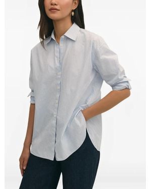 Brooks Brothers Striped Poplin Shirt - Grey