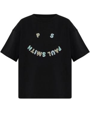 Paul Smith T-Shirt À Imprimé Smiley - Black